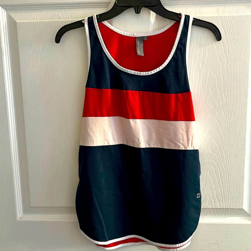 Sweaty Betty color block tank, size S
